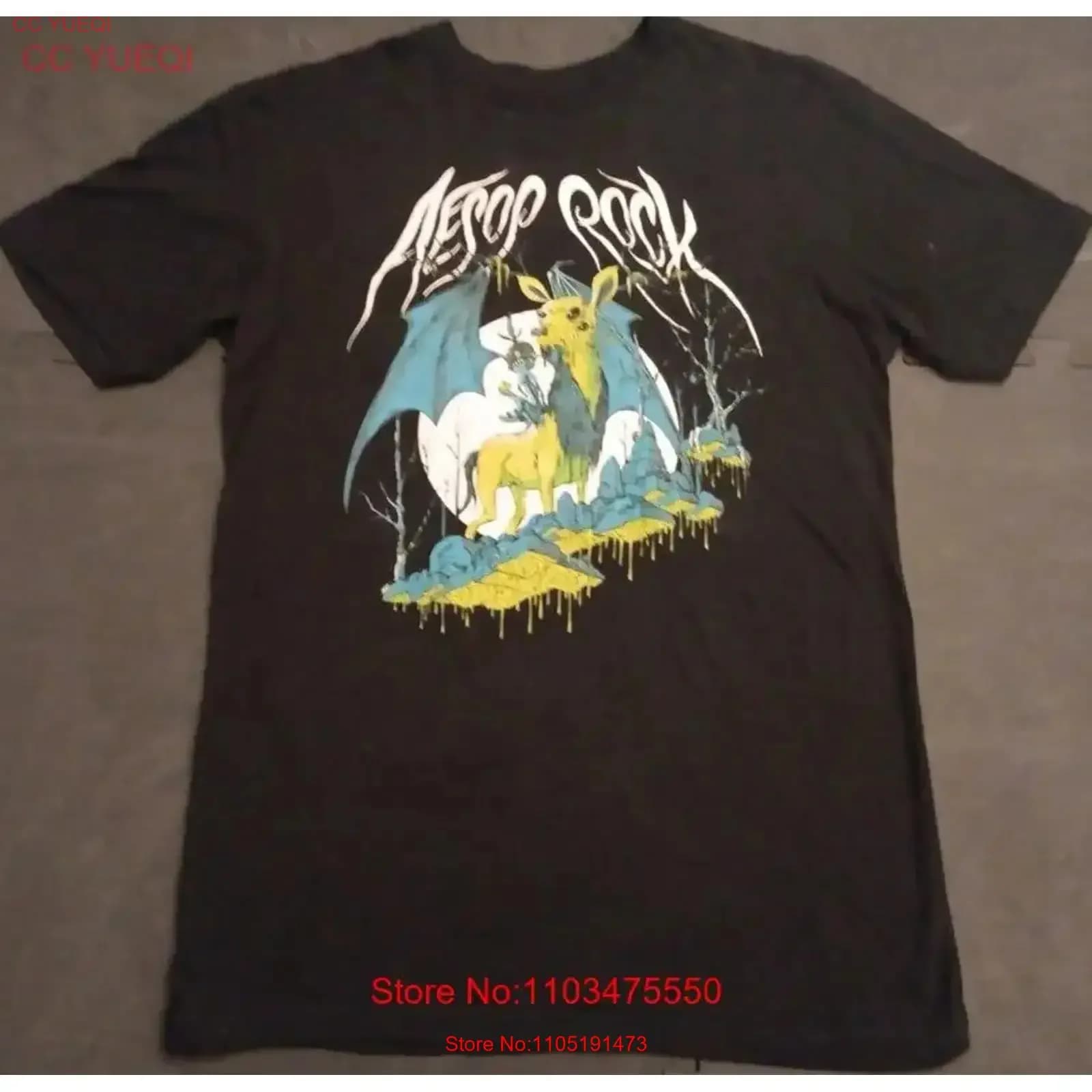 Med Rhymesayers Aesop Rock The Impossible Kid On Deer T Shirt vintage lavato confortevole casual homme abiti firmati grafici