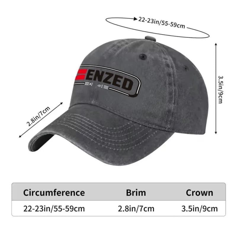 ENZED Unisex Duckbill Baseball Cap – Lightweight Washed Hat with Hook & Loop Closure for Outdoor, Hiking, Travel, Daily Wear