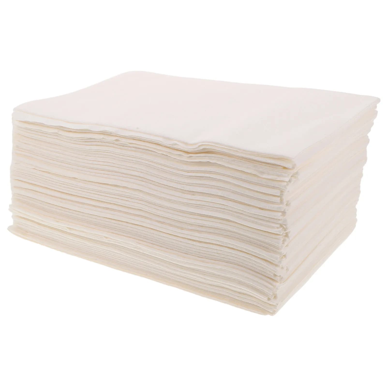 50Pcs Disposable Foot Towel Premium Wood Fiber for Foot Bath Salon Nail Care Bath Drying Hygienic Portable Travel
