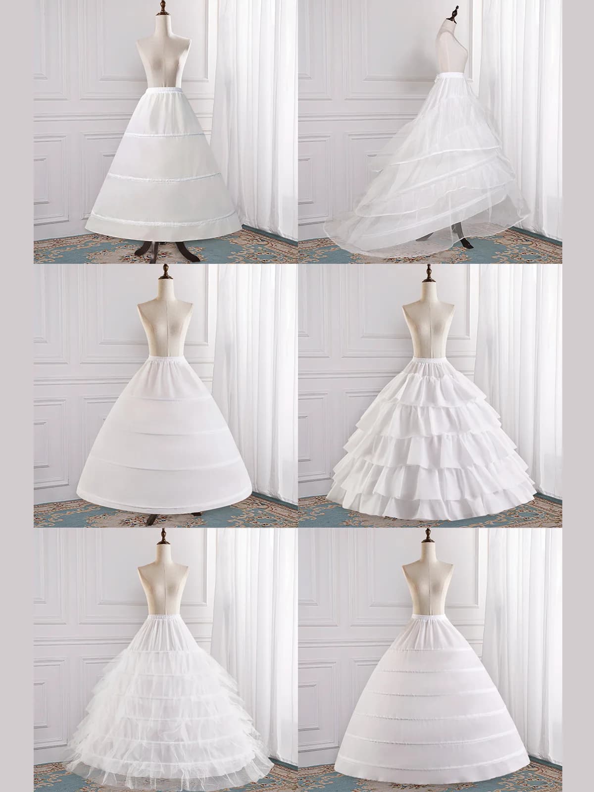 Sottogonna da sposa Sottogonna Abito da ballo Crinolina Slip per abiti da sposa Abiti da ballo e formali Soffice gonna a cerchio da sposa in tulle