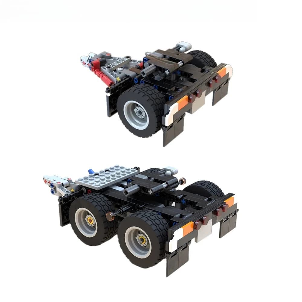MOC Converter Dolly Compatible with legoeds 42078 Mark Anthem Truck Trailer 2-Axles Self-aligning Mode Creative Building Blocks