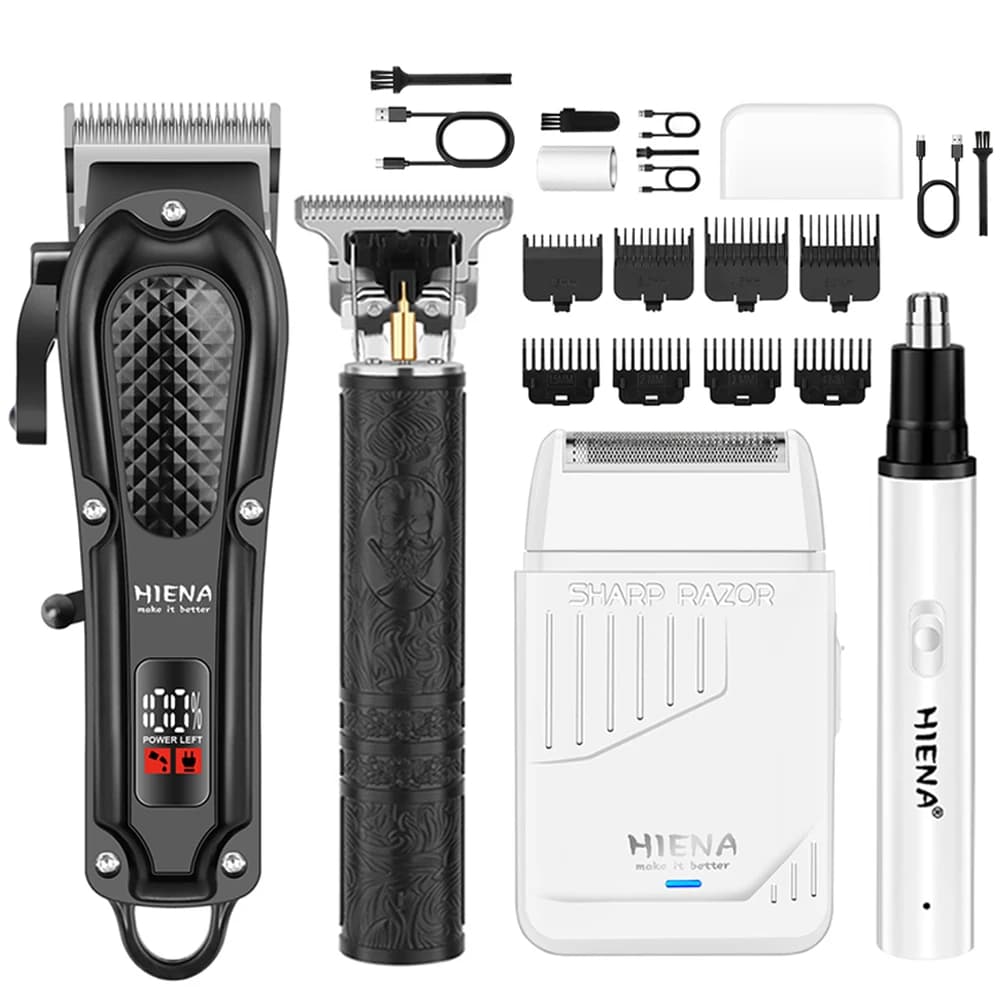 HIENA beard trimmer hair clippers professional barber hair clipper shaving and hair removal appliances barber set