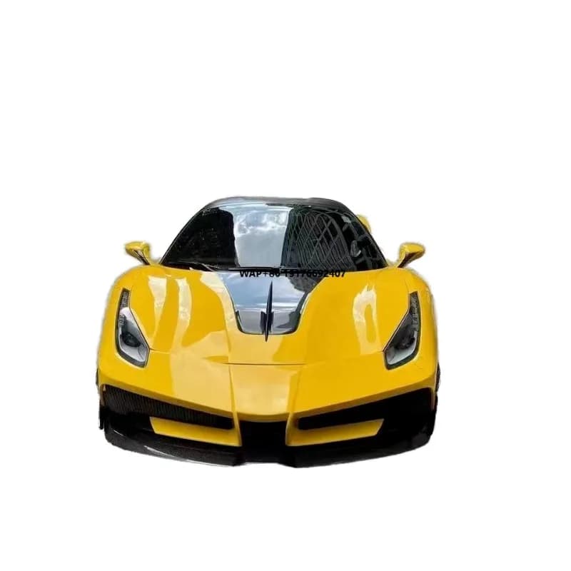 For 488 GTB Misha Style Carbon Fiber Body Kit 488 GTB Upgrades Front Bumper Rear Bumper Spoiler Diffuser Side Skirt Hood