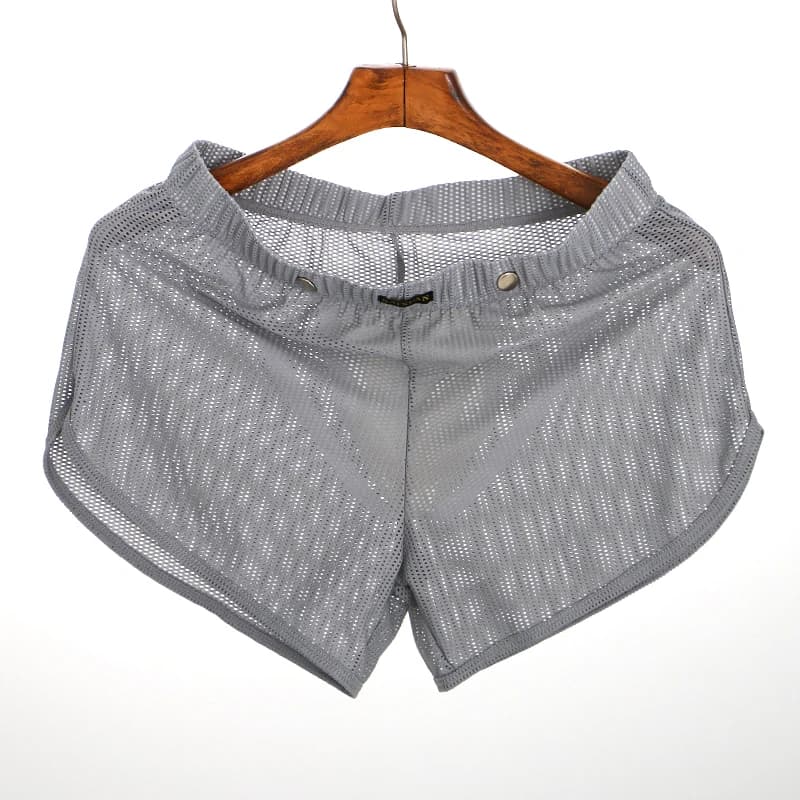 Breathable Mesh Boxers for Men - Loose-Fit Athletic Underwear with Enhancing Pouch Arrow Shorts