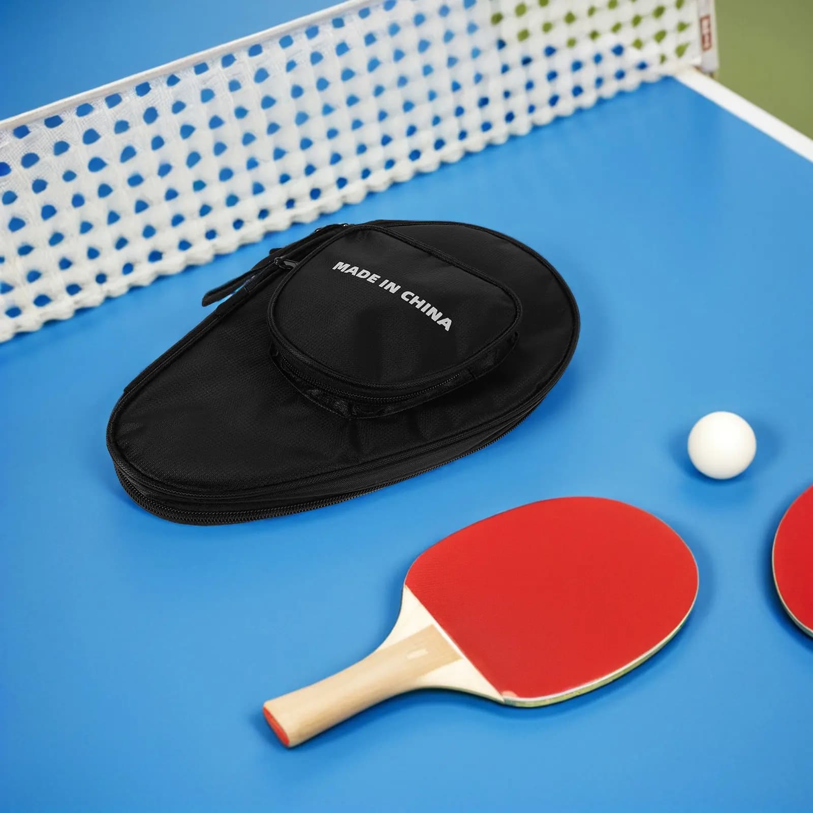 Table Tennis Paddle Holder Gourd Shape Racket Case Stores 2 Bats 7 Balls Full Protection Dust Scratch Impact Resistant Organizer