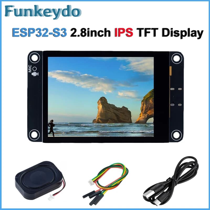 ESP32-S3 Scheda di sviluppo touchscreen IPS TFT da 2,8 pollici Modulo LCD 240x320 Supporto display ESP32 Xiaozhi AI per Arduino IDE LVGL