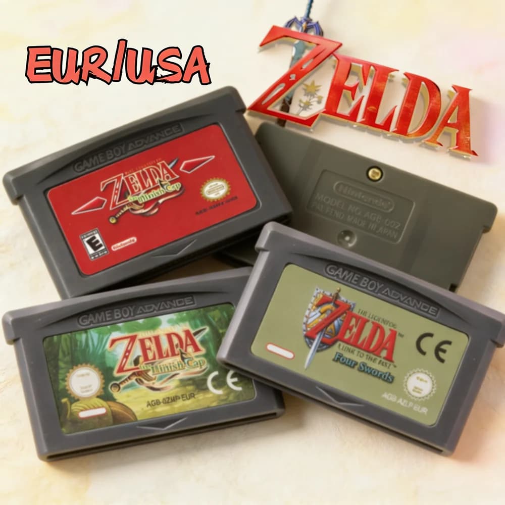 Hot Sal GBA Game Cartridge 32 Bit Video Game Console Game Card Link To The Past FOUR SWORDS Minish Cap