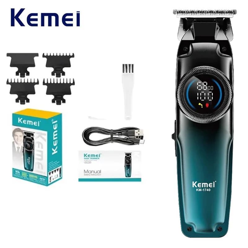 Kemei USB Rechargeable Wireless Haircut Haircuts Professional Electric Haircut for Men Haircut Tool