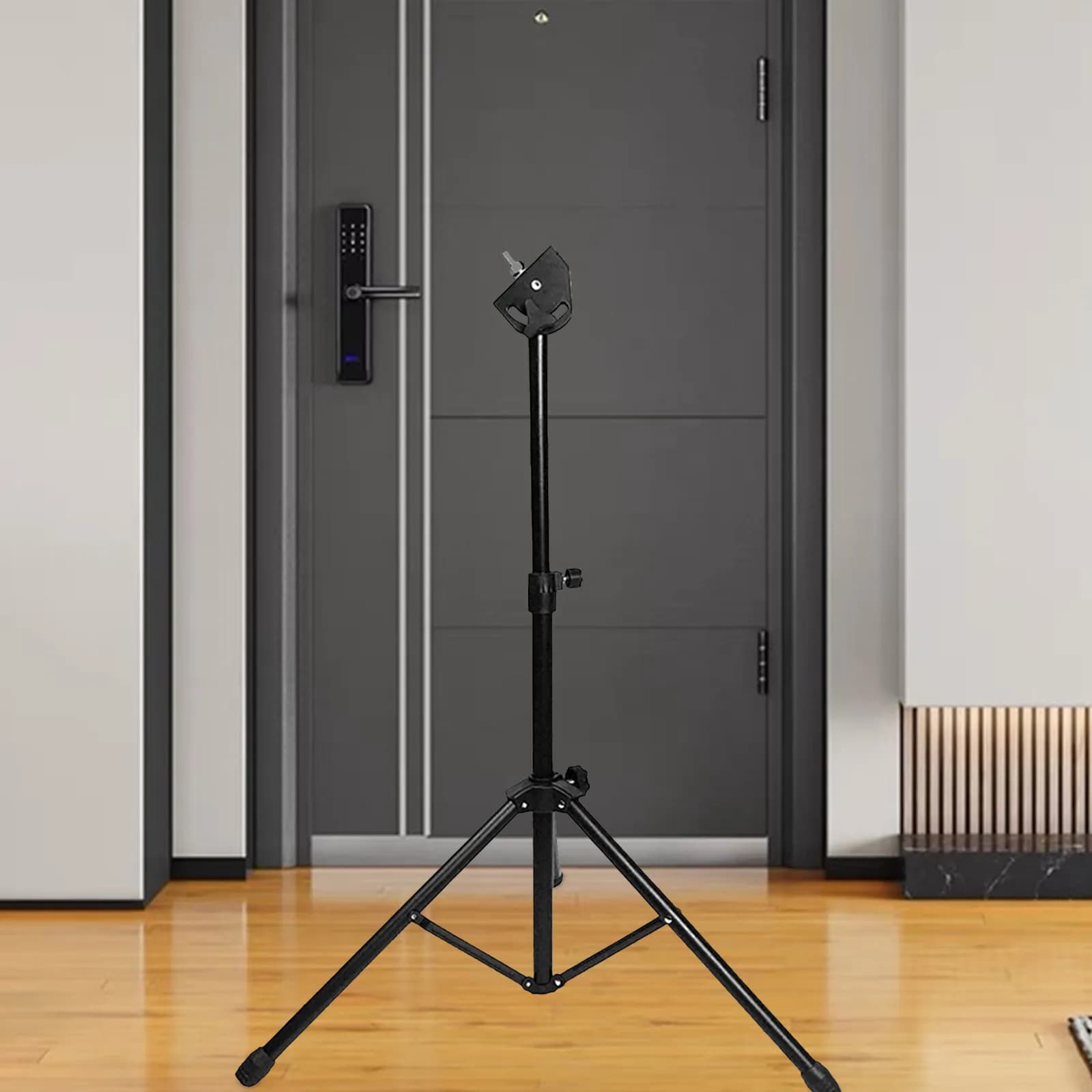 1Set Thickened Metal Dumb Drum Stand Tripod Iron Practice Pad Rack Drum Holder Musical Instrument Part Practice Pad Stand