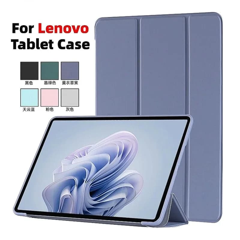 For Lenovo Idea Tab 11 TB336fu M11 P11 J606 Xiaoxin Pad 11 12.1 2026 Pro GT Gen2 13 11.1 " PU Leather Tri-fold Stand Tablet Case