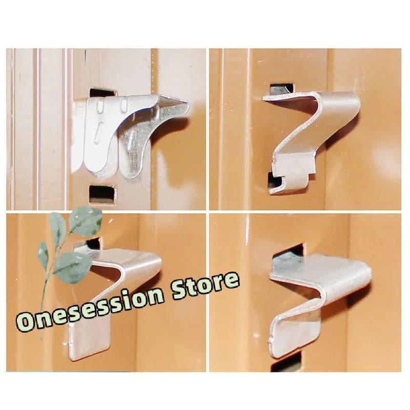 10PCS Heavy-Duty Steel Shelf Clips Adjustable Load-Bearing Supports for File Cabinets Storage Racks Office Furniture Accessories