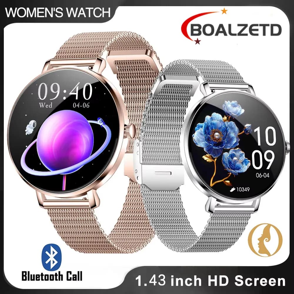 2025 original ultra slim SmartWatch 1.43 "AMOLED Display HD 466*466 BT Reminder calls for women physical health Smartwatch gift