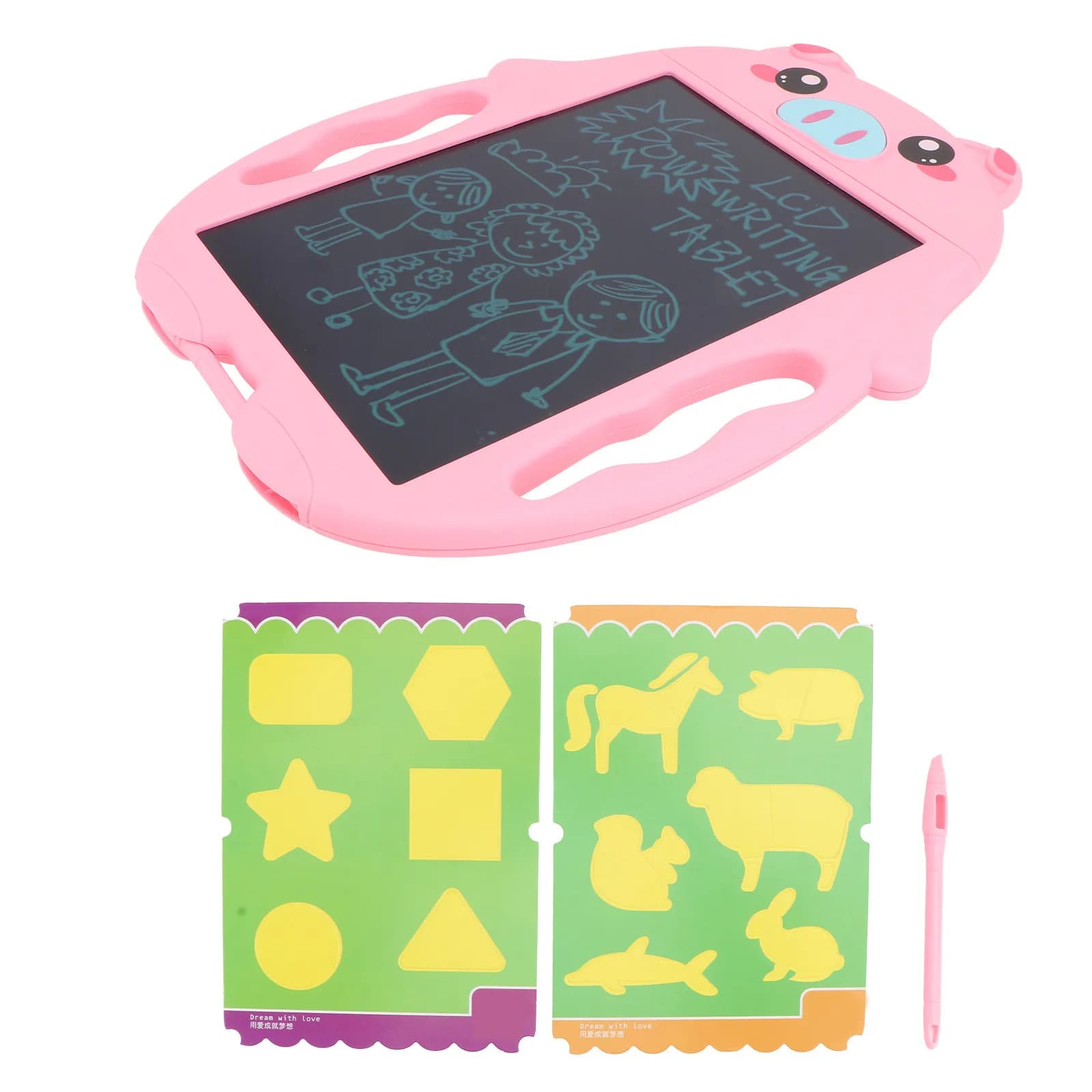 1 Pezzo Lavagna LCD per Graffiti Riutilizzabile, Tavoletta per Disegno e Scrittura per Bambini, Lavagna Interattiva per Esercizi di Scrittura e Apprendimento Divertente
