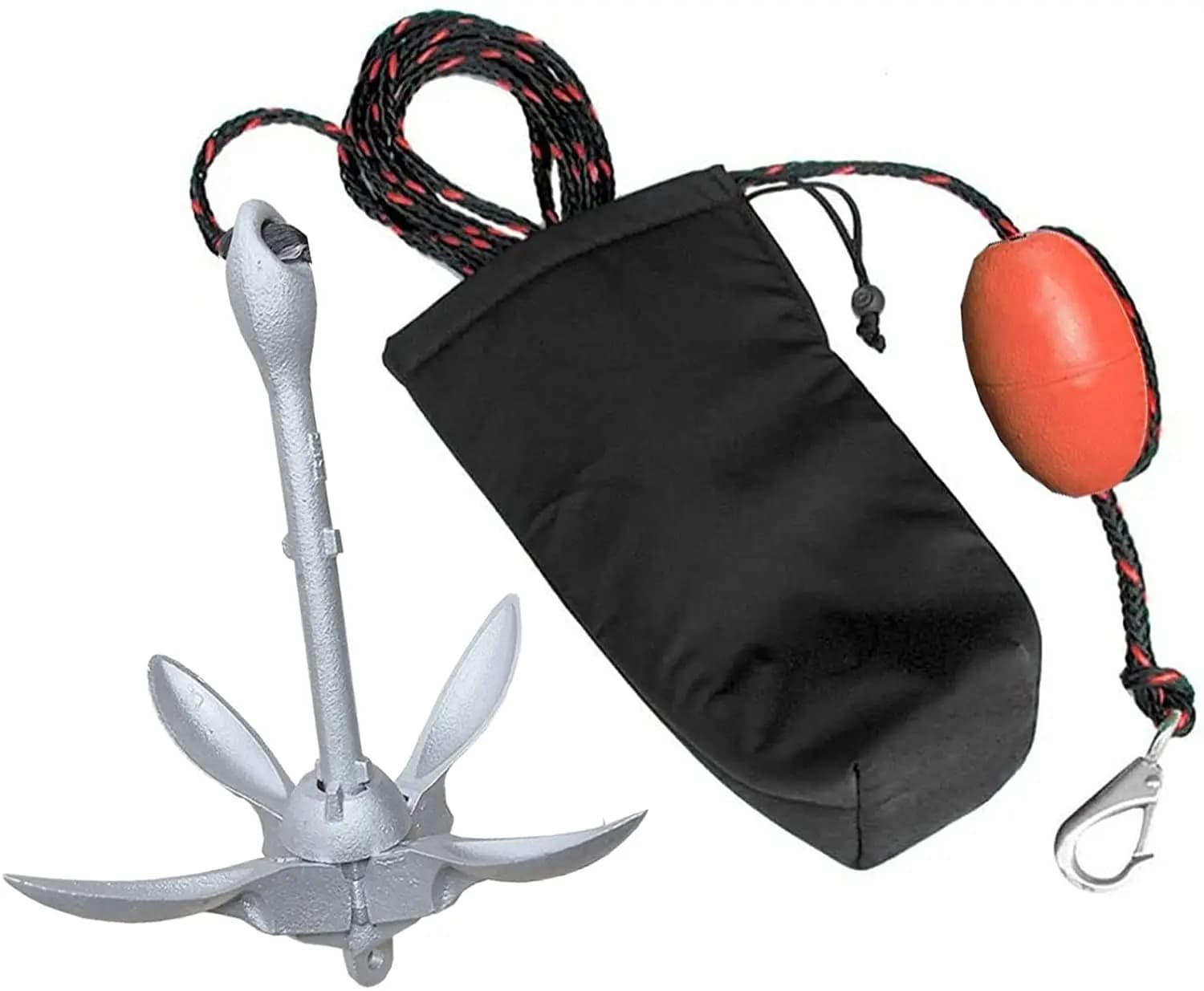 1.5 lbs 0.7Kg Marine Kayak Fishing Anchor Kit pieghevole sistema di ancoraggio per Kayak canoe