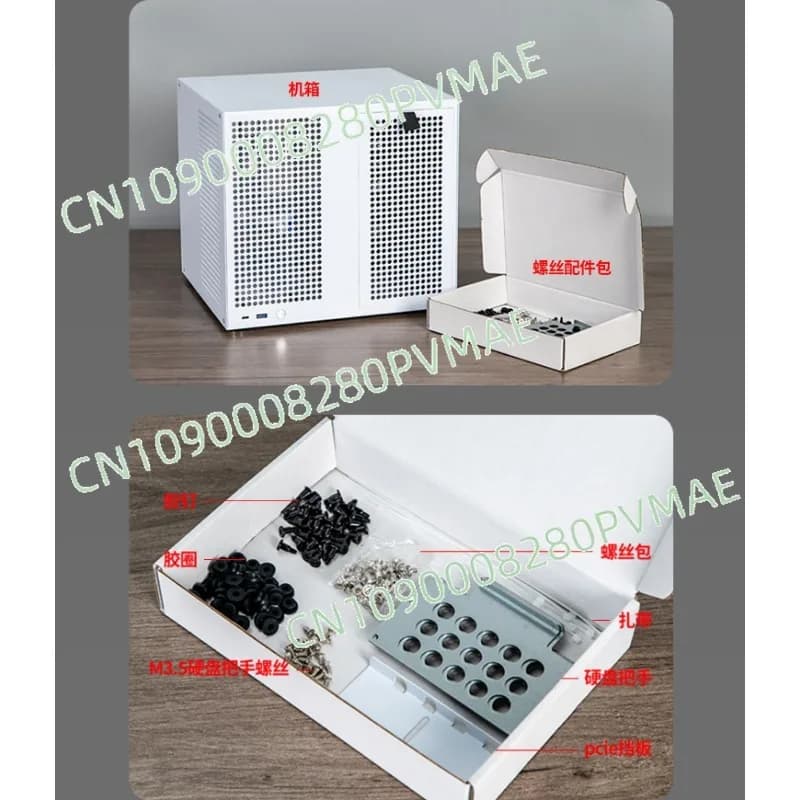 Chassis NAS Sagittarius a 8 posizioni, alimentatore ATX, scheda madre MATX, archiviazione domestica
