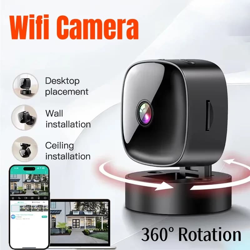 Mini Telecamera 4K HD WiFi, Videocamera di Sicurezza Wireless con Monitoraggio Remoto, Videocamere per Sorveglianza Domestica Intelligente 2026