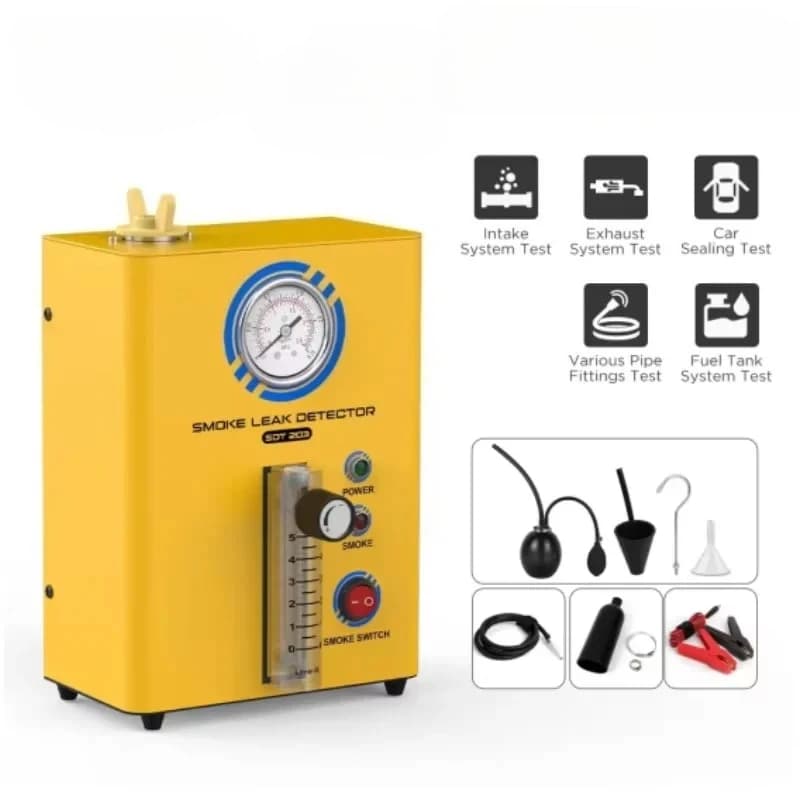 SDT203 Aggiornamento Rilevatore di perdite di fumo per auto EVAP Strumento diagnostico per perdite di vuoto EVAP Analizzatore di perdite di tubi EVAP per auto/camion