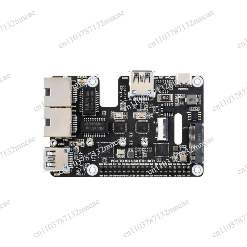 PCIe To USB 3.2 Gen1 / 2.5G ETH / M.2 NVMe Adapter For Raspberry Pi 5 Supports NVMe Protocol M.2 Solid State Drive