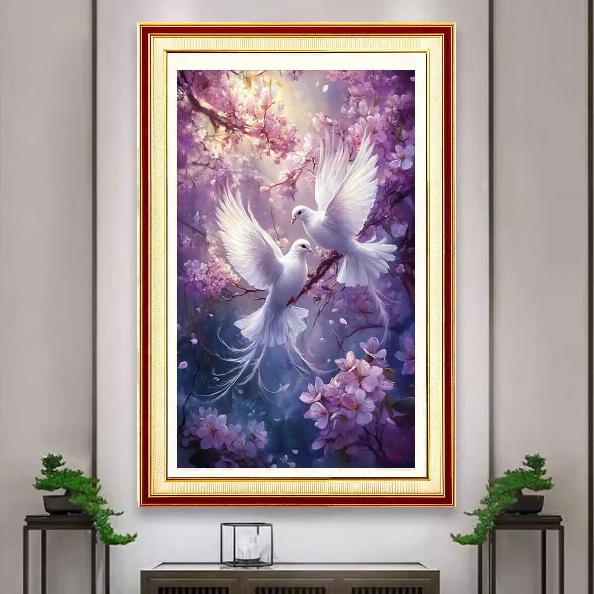 11CT 9CT Birds Embroidery DIY Printed Kits Cross Stitch Thread Needlework Sets Home Decor Crafts