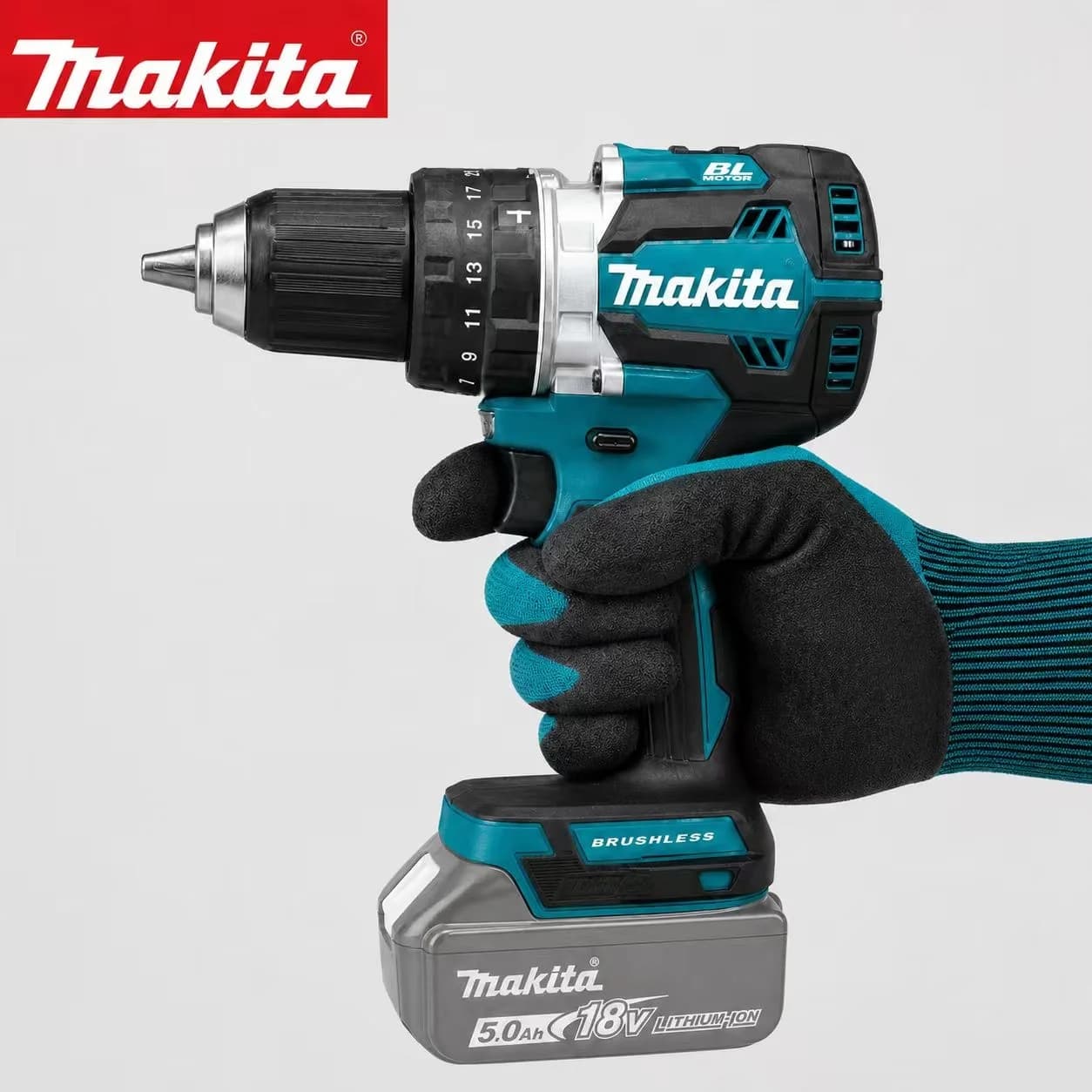 Makita DDF487 Trapano a Impatto Brushless 10mm per Uso Domestico, 18V a Ioni di Litio, Avvitatore Elettrico ad Alta Coppia, Compatibile con Batteria Makita 18V