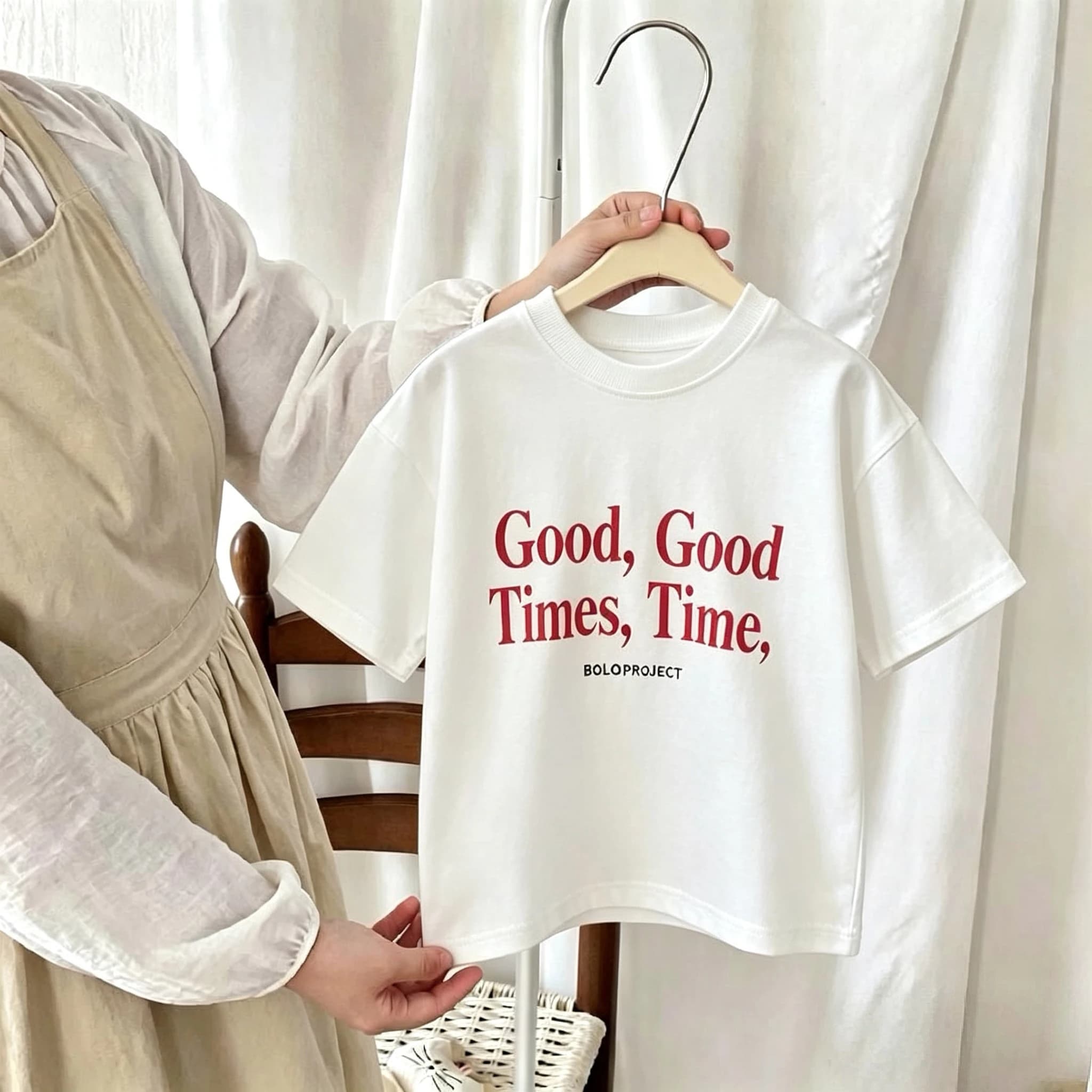 Costume estivo per bambini, t-shirt con lettere, moda semplice, casual, girocollo, a maniche corte, top, magliette, abbigliamento per ragazze e ragazzi, t-shirt 9m-7y