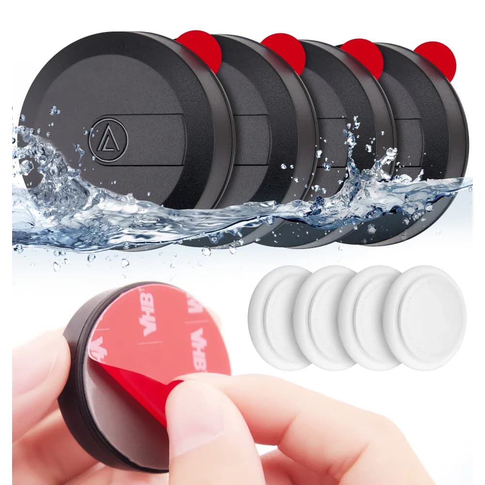 For Apple Airtag Holder Waterproof Protective Case Anti-Smarriage Case for GPS Tracker with Car Drone Adhesive