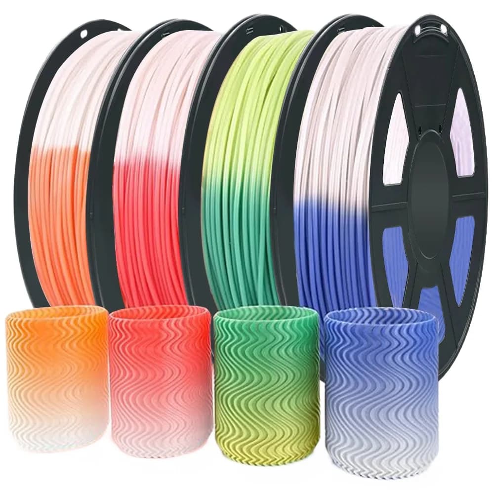 Change color with temperature filament PLA 1,75 mm 1 kg Filament PLA for 3D printer 250 g 500 g Sublimation material 3D pen Black Purple