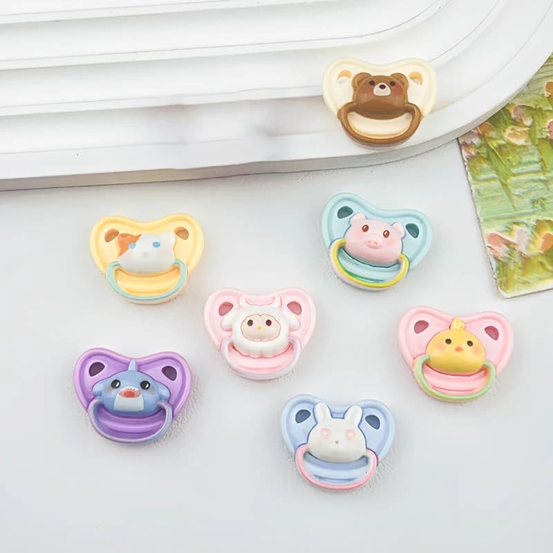 10 pezzi bella mini bambola ciuccio casa da gioco forniture capezzoli fittizi per bambole bambole giocattolo per bambini accessori ciuccio per bambini