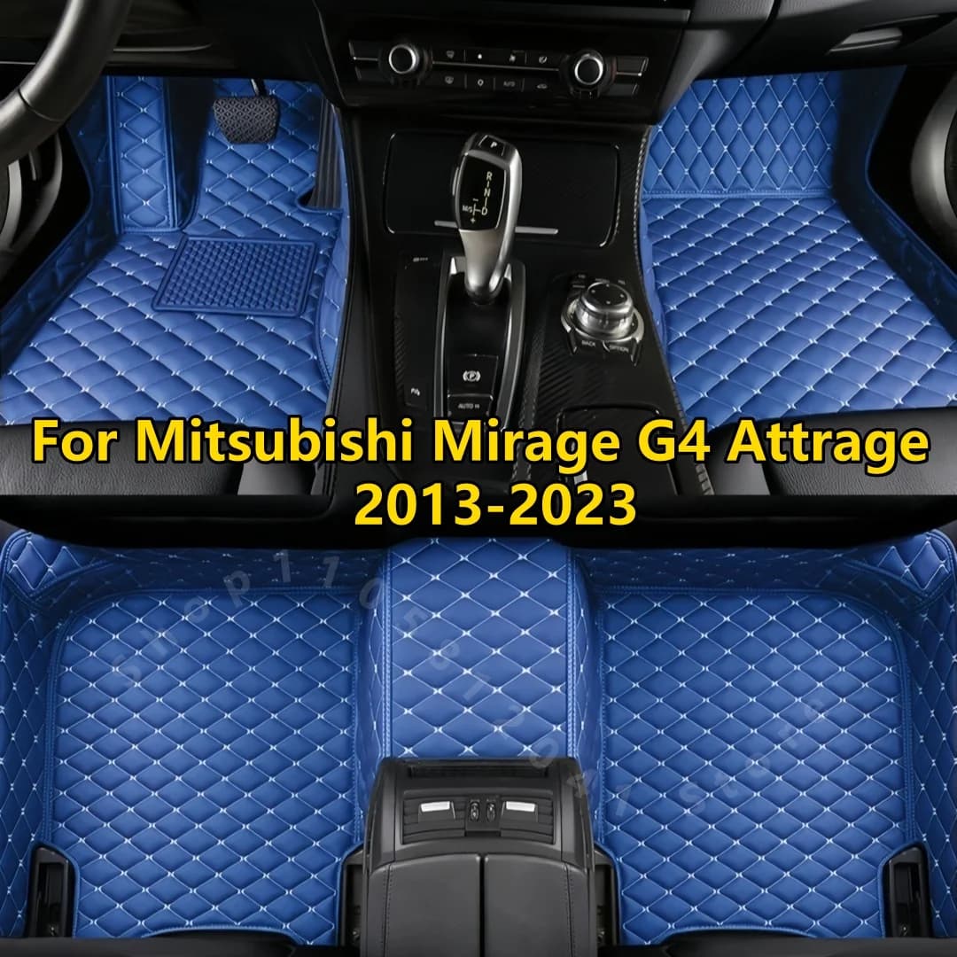 Car Floor Mat For Mitsubishi Mirage G4 Attrage 2013 2014 2015 2016 2017 2018 2019 2020 2021 2022 2023 Auto Interior Accessories
