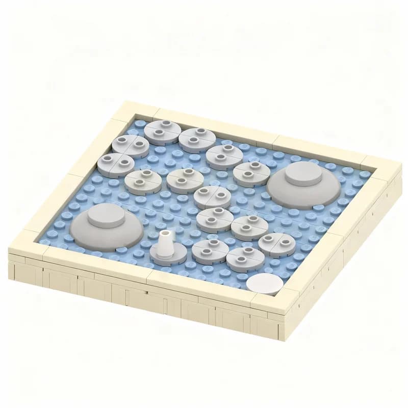 Set di Costruzioni MOC da 209 Pezzi, Gioco da Tavolo Semplice per 2 Giocatori, Modello di Costruzione, Regalo di Natale, Idea Creativa Fai-da-Te