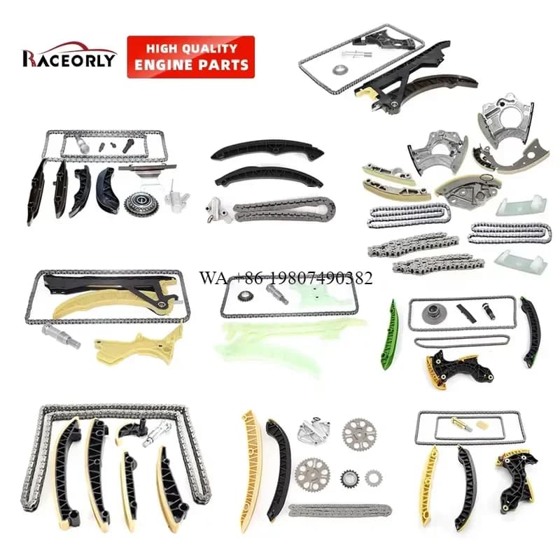 wmwmnu Timing Chain Kit 6 Piece for Transit Bus 2.4 TDCi D4FA DOFA Engine Replace 1102609 1138760