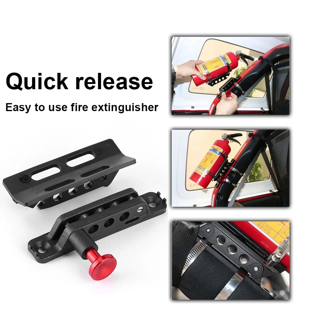 Extinguisher Mount Bracket Adjustable Fit for Sport/ JK/ Extinguisher Bottle Extinguisher Holder