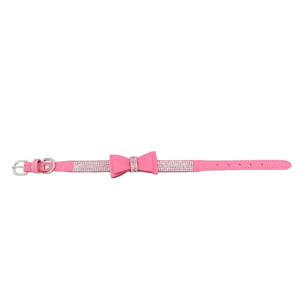 1Set Rhinestone Dog Collar Adjustable Comfortable Heavy Duty Dog Training Collar Suitable for Outdoor Hiking Running