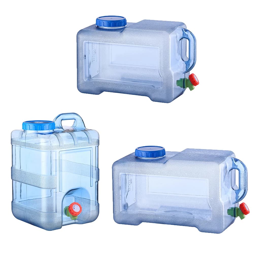 18/20/22L Camping Water Container Food Grade Pure Water Canister Large-Capacity with Faucet Outdoor Accessories Household Use