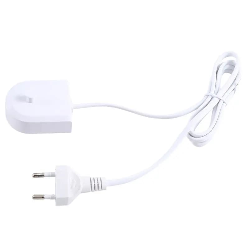 Vendita Globale - Kit di Ricambio per Spazzolino Elettrico con Caricatore EU, Base Impermeabile Bianca per Hx6100 HX6721/3296/3216