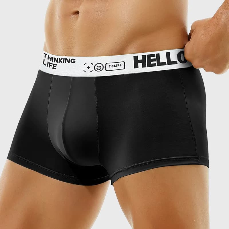 2PC Men's all-cotton underwear, men's summer thin pure cotton antibacterial briefs, sexy underpants