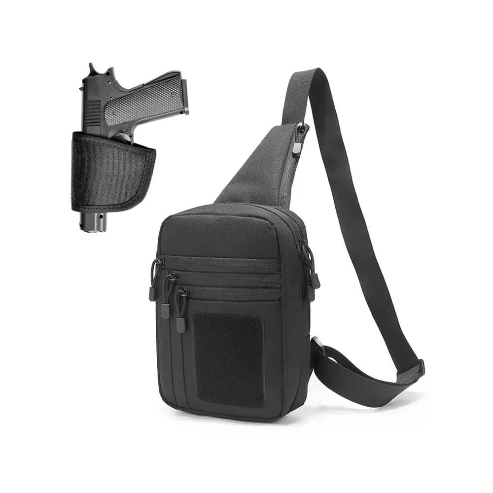 Borsa per pistola a tracolla da trasporto nascosta per uomo, borsa a tracolla Ccw Borse da spalla tattiche per pistole