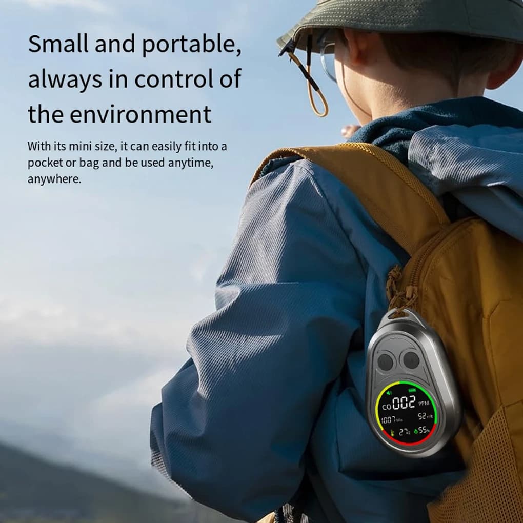 Carbon Monoxide Detector Portable Air Detector Accurate Measurement Of Humidity Anywhere Allowing