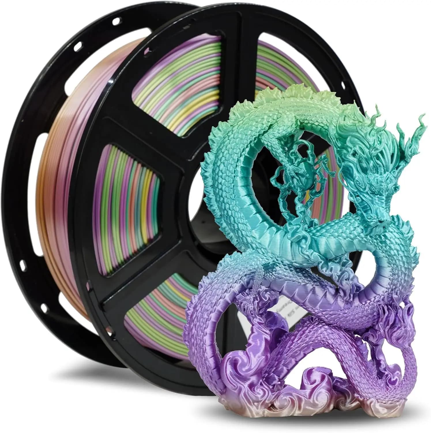 Filamento Silk PLA Flashforge 1.75mm, Bobina da 1kg (2.2lbs) per Stampante 3D, Texture Liscia e Setosa per Stampa 3D