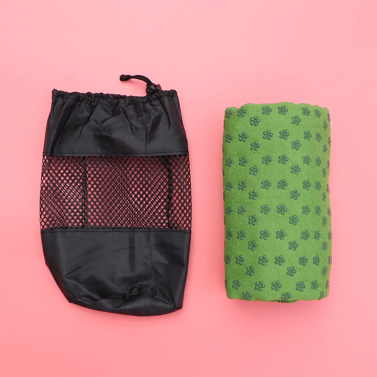 Tappetino Yoga con Motivo a Prugne 183x61cm, Antiscivolo, per Sport e Fitness, Coperta per Pilates, Super Leggero e Portatile, Verde