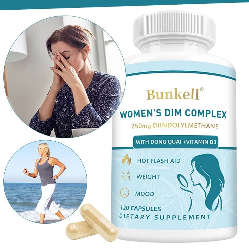 Capsule di Integratori DIM, Nutriente Vegetale Naturale, Supporto per il Metabolismo, Relax, Benessere Quotidiano e Cura dell'Assorbimento