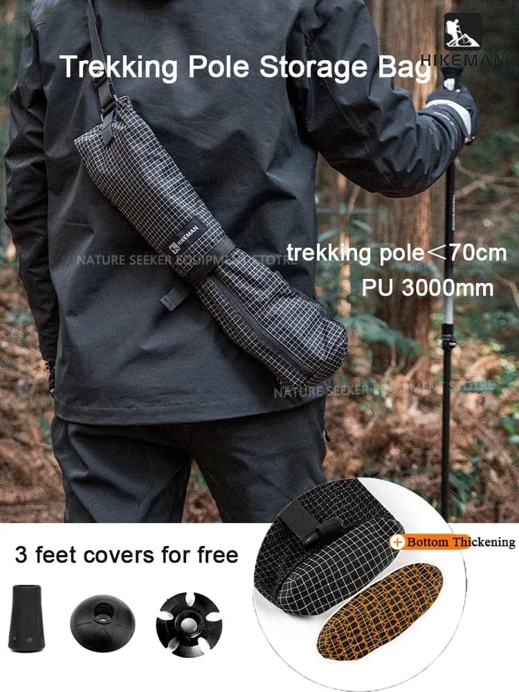 HIKEMAN Storage Bag for Trekking Sticks Waterproof Folding Storage Bag for Outdoors UHMWPE Bearing Bags for Hiking Arena
