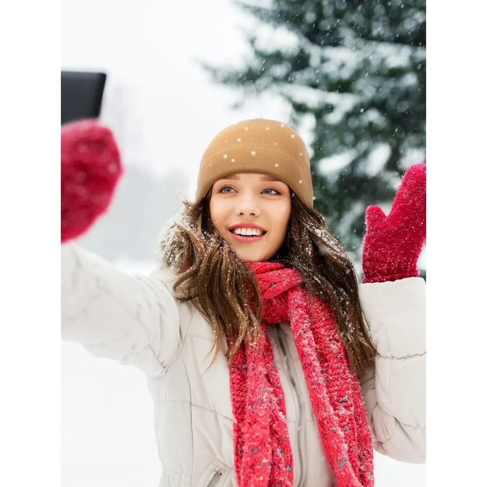 Set di 3 Berretti Invernali Caldi in Morbido Pile, Cappello Spesso Antivento per Sci e Attività all'Aperto, Colorati per Uomo e Donna