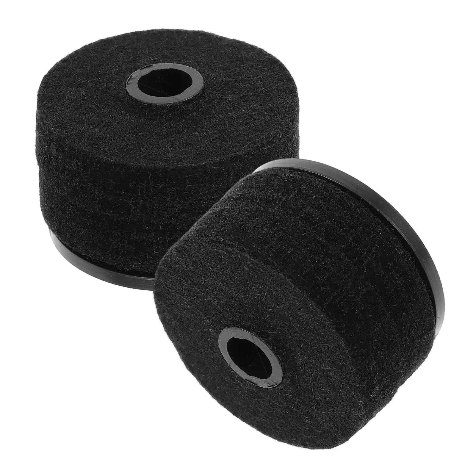 2 Set di Cuscinetti in Feltro di Ricambio per Supporti Piatti in Plastica, Accessori per Batteria, Protezioni per Piatti e Supporti