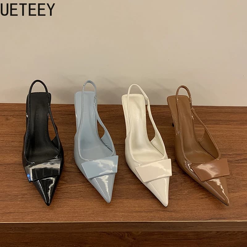 Women's Summer Sandals 2026 with High Heel, Elegant Shoes with Back Strap, Fashion Design for Banquets and Party