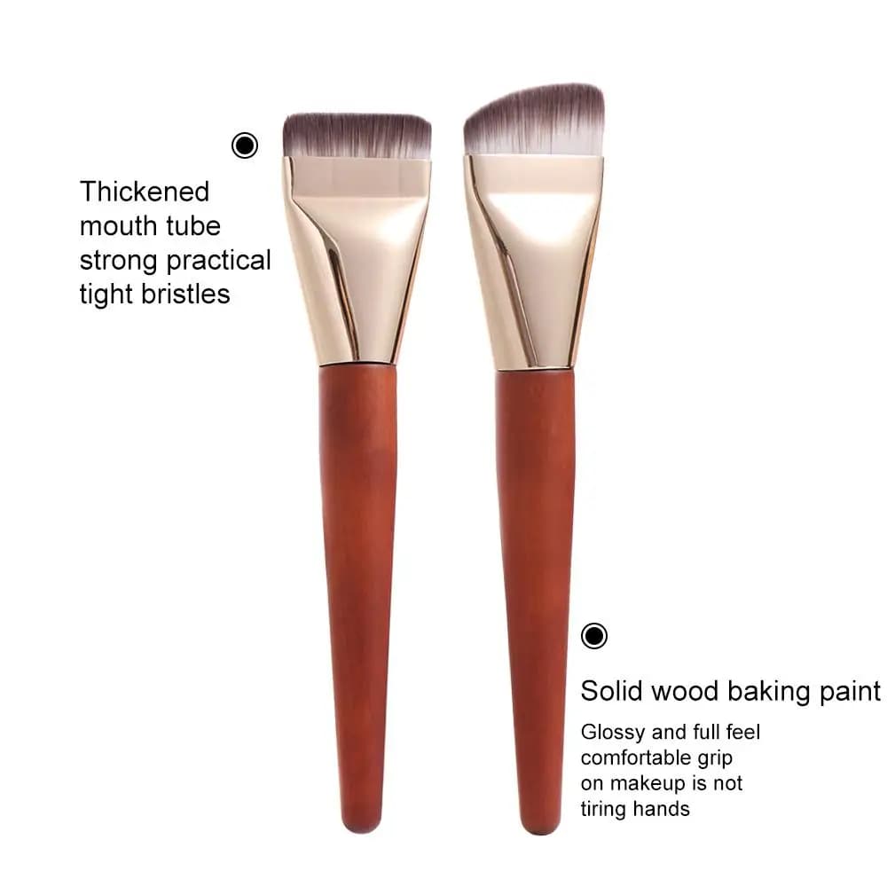 Strumenti per il trucco Pennello per fondotinta ultra sottile Pennello per contorno piatto leggero e morbido Design smussato Pennelli per trucco lisci da donna