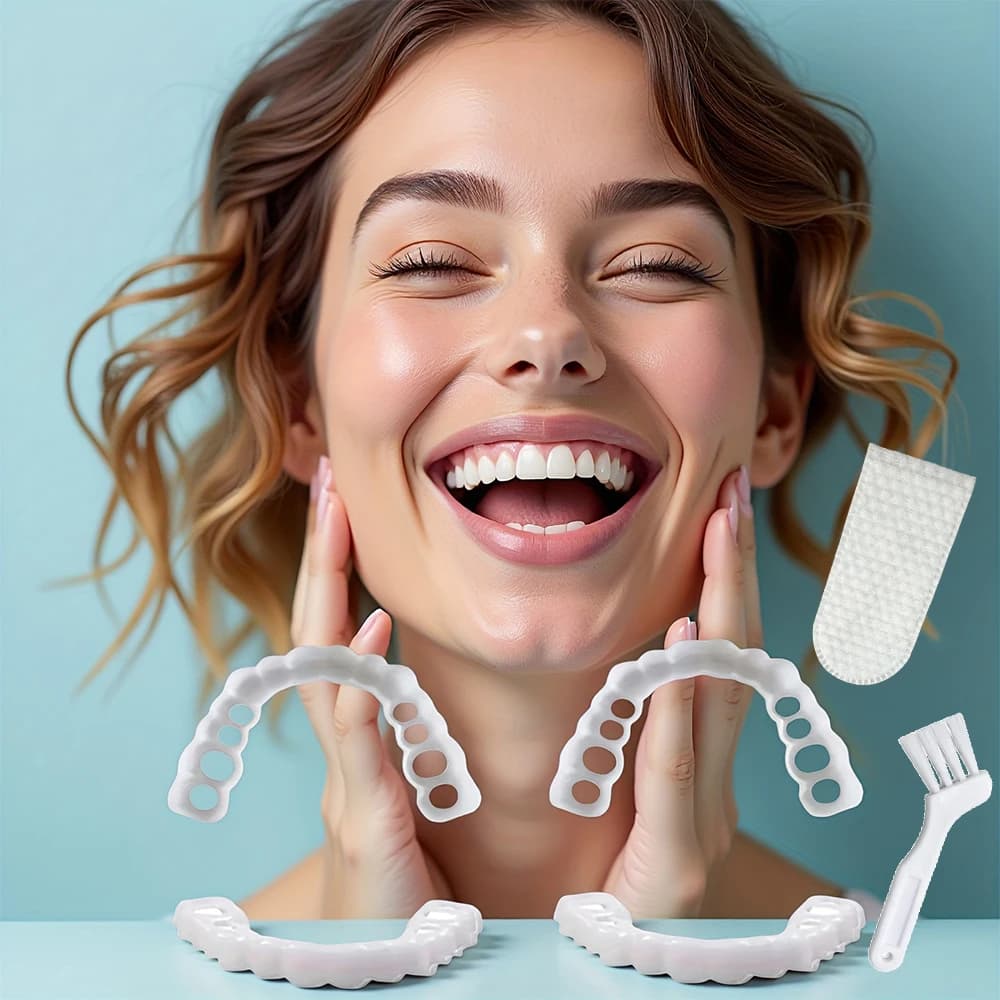 Faccette dentali per riparazione dei difetti, copertura temporanea sbiancante, migliorano facilmente i denti irregolari, gialli e deformati H2931