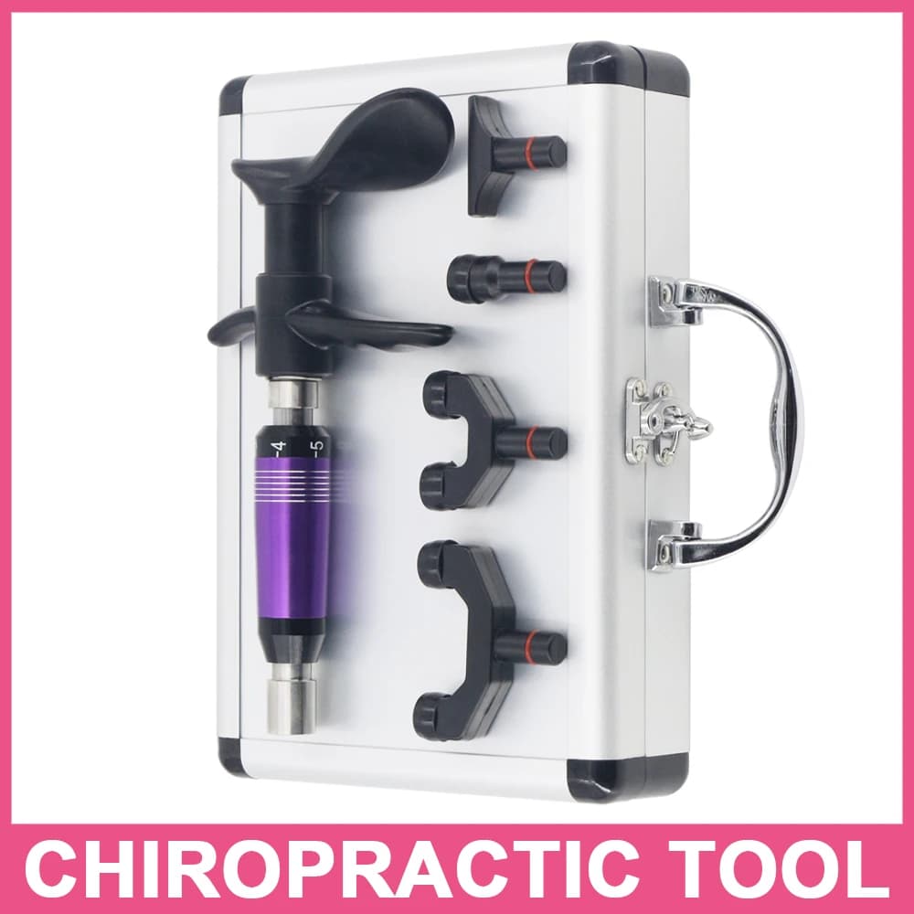 Portable Manual Chiropractic Adjusting Tool Back Massage Gun Cervical Lumbar Pain Relief Spine Correction Massager