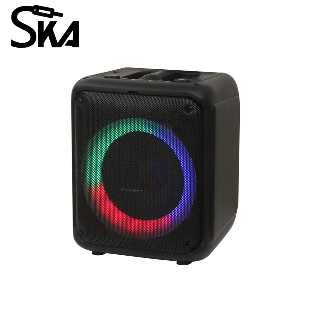 8inch 120W Blue-tooth Speaker Portable Outdoor Bass Speakers Karaoke Machine Party DJ Loudspeaker Support FM Radio Mic Led Light