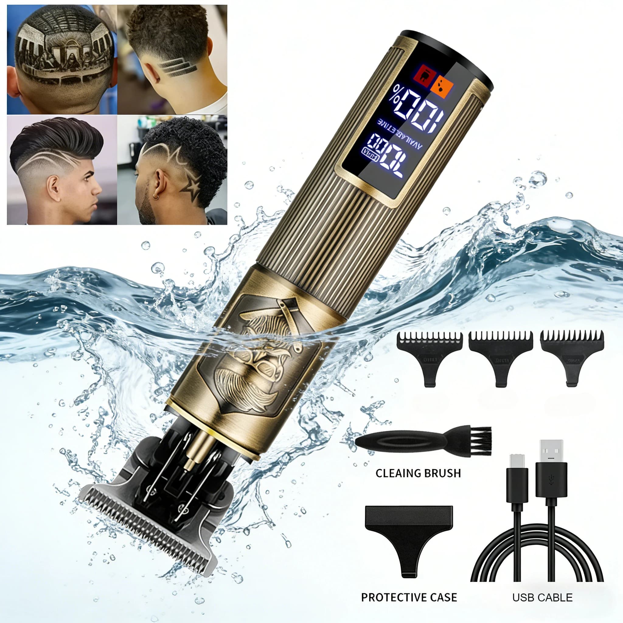 Professional Wireless Electric Haircuts 2026 for Men - Rulebarba and Rasoio